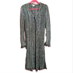 Euro smash grey long cardigan sizes M